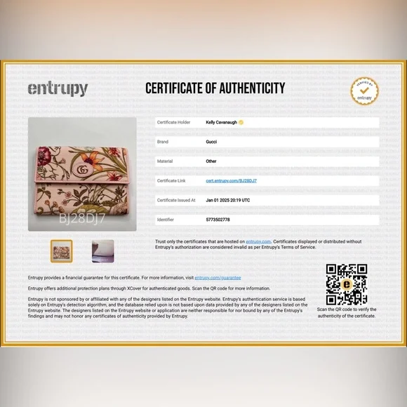 GUCCI Canvas Flora Compact Limited Edition Wallet in Pink comes with COA. - Picture 7 of 9